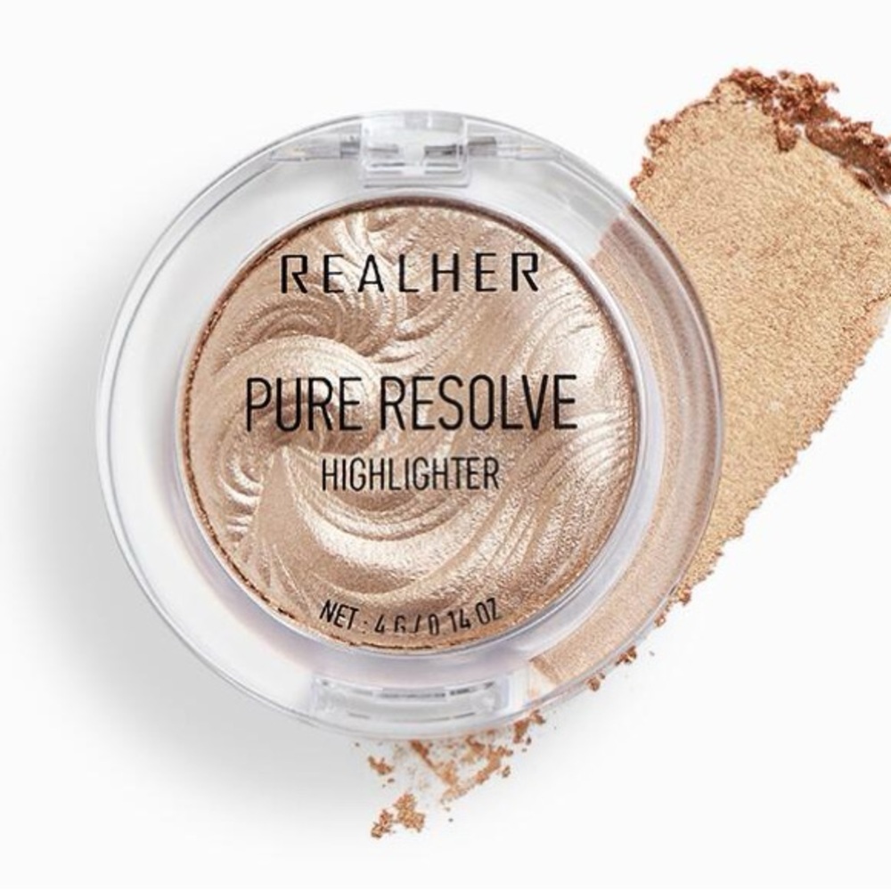 NEW RealHer Pure Resolve Ultra-fine powder Highlighter in CHAMPAGNE